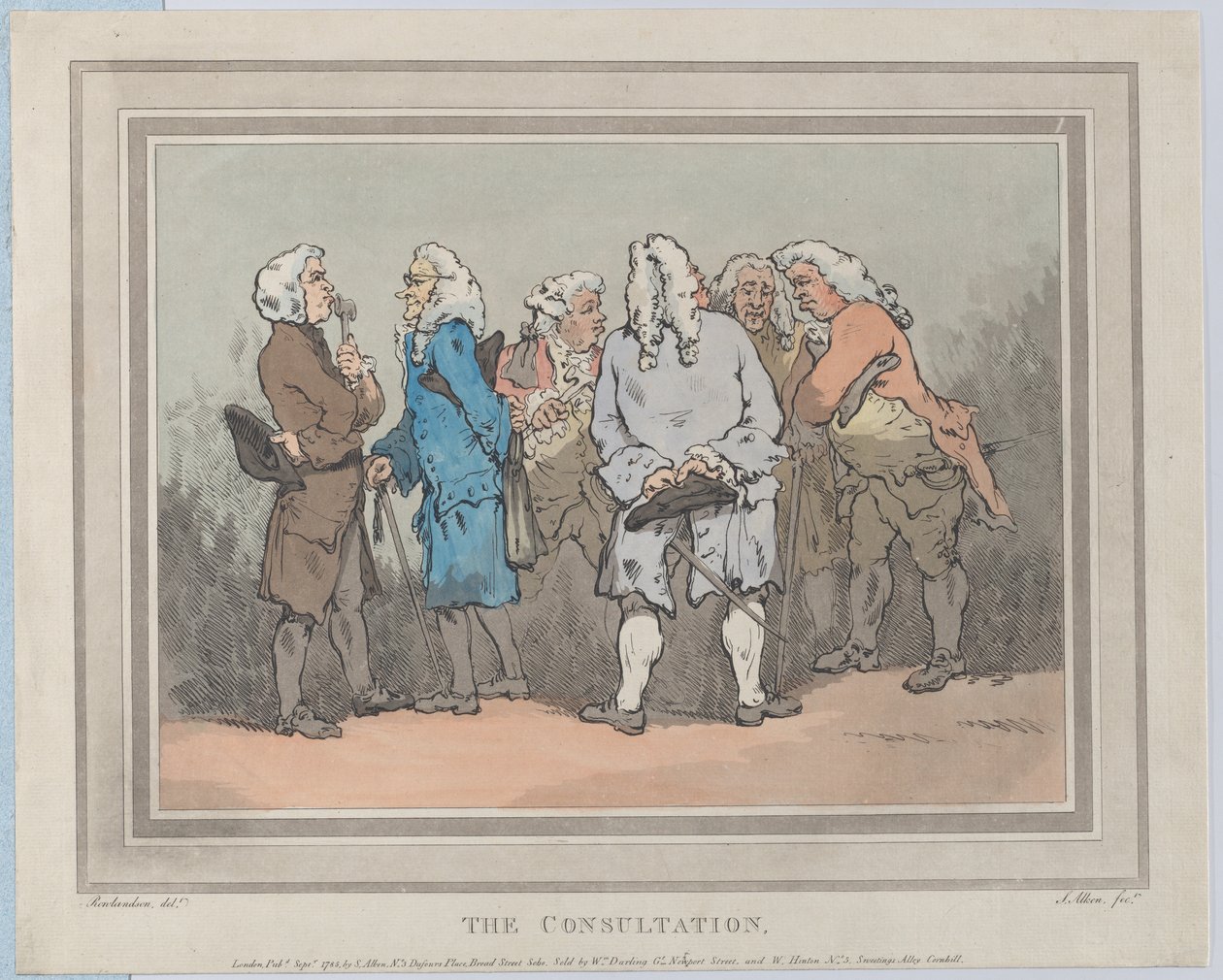 Het Consult, september 1785 door Samuel Alken