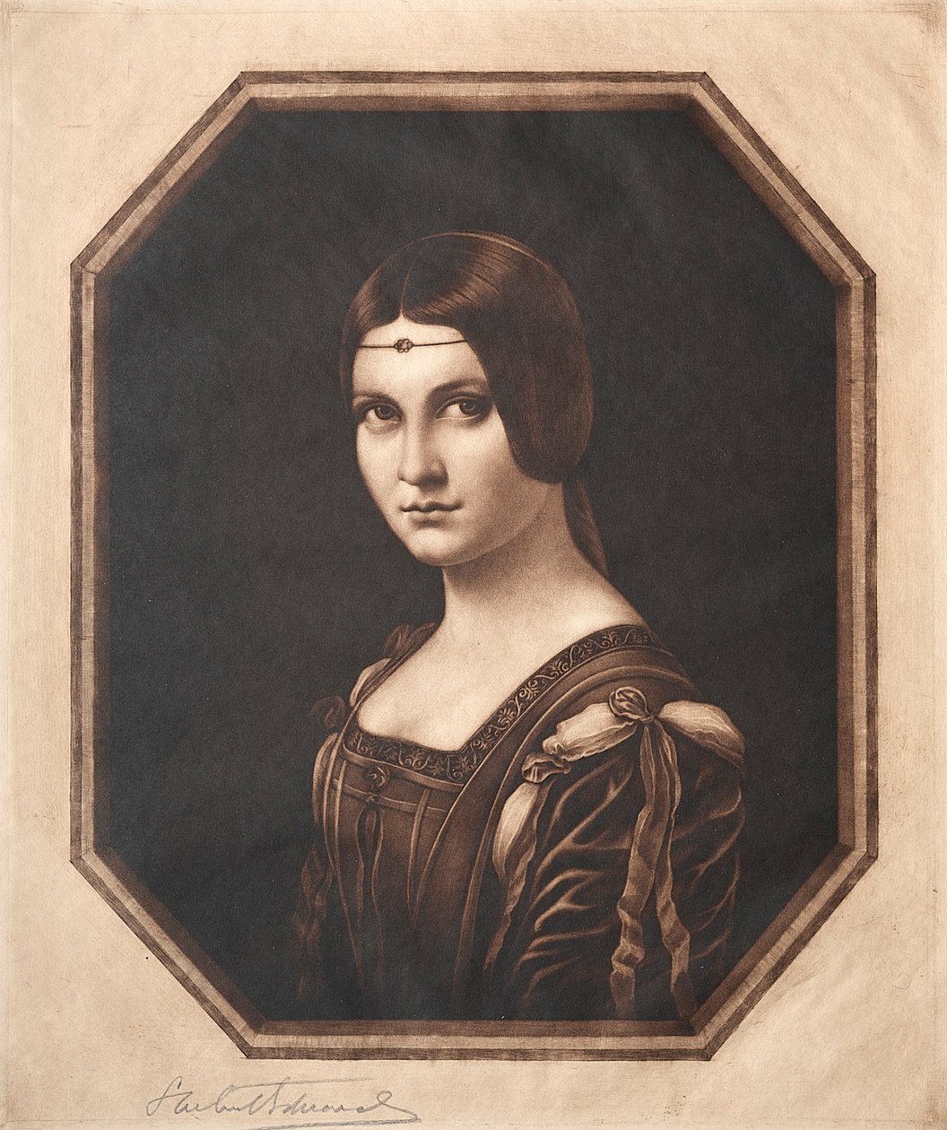 La Belle Ferronnière door Samuel Arlent Edwards