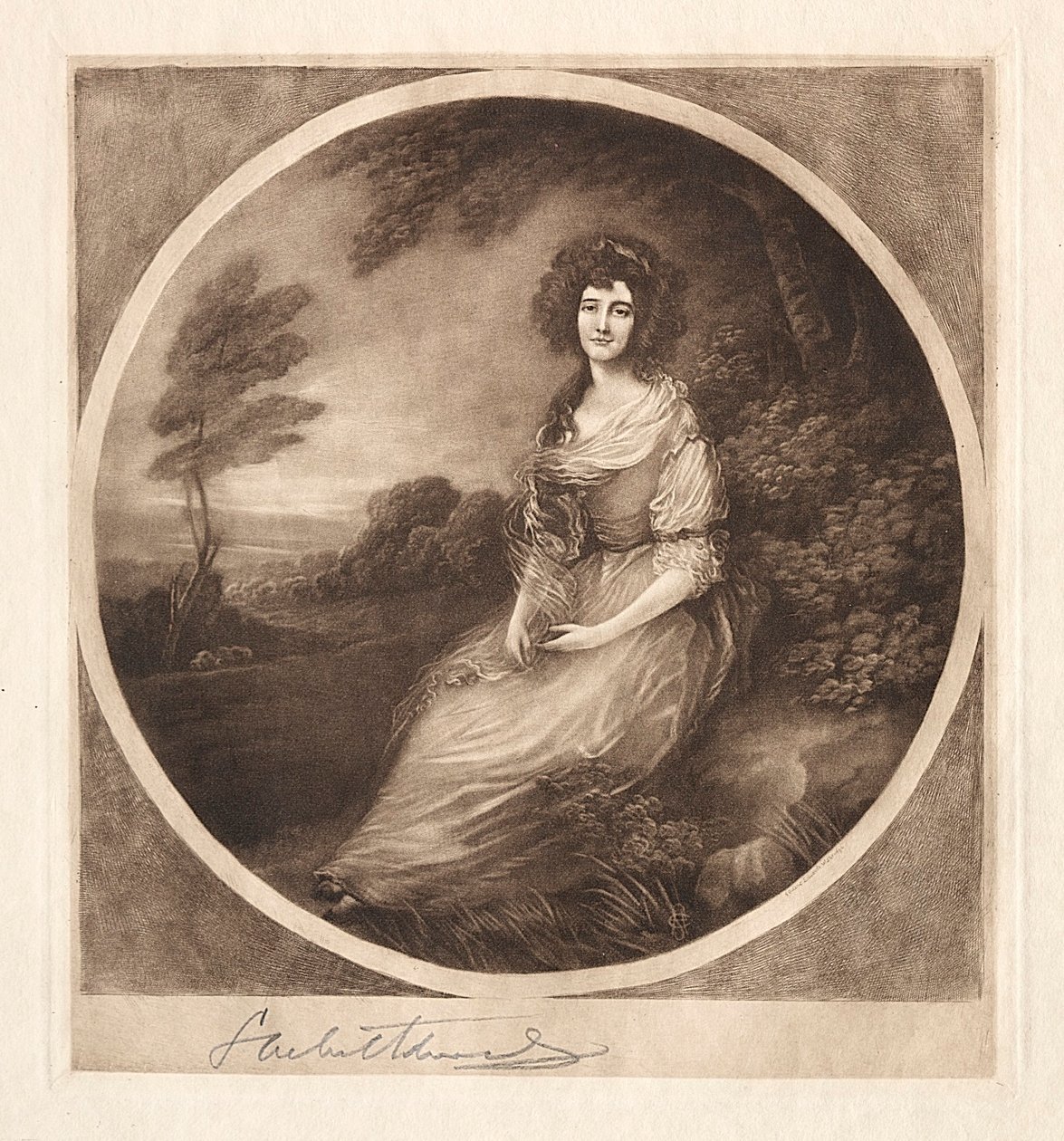 Mevrouw Sheridan, 19e-20e eeuw door Samuel Arlent Edwards