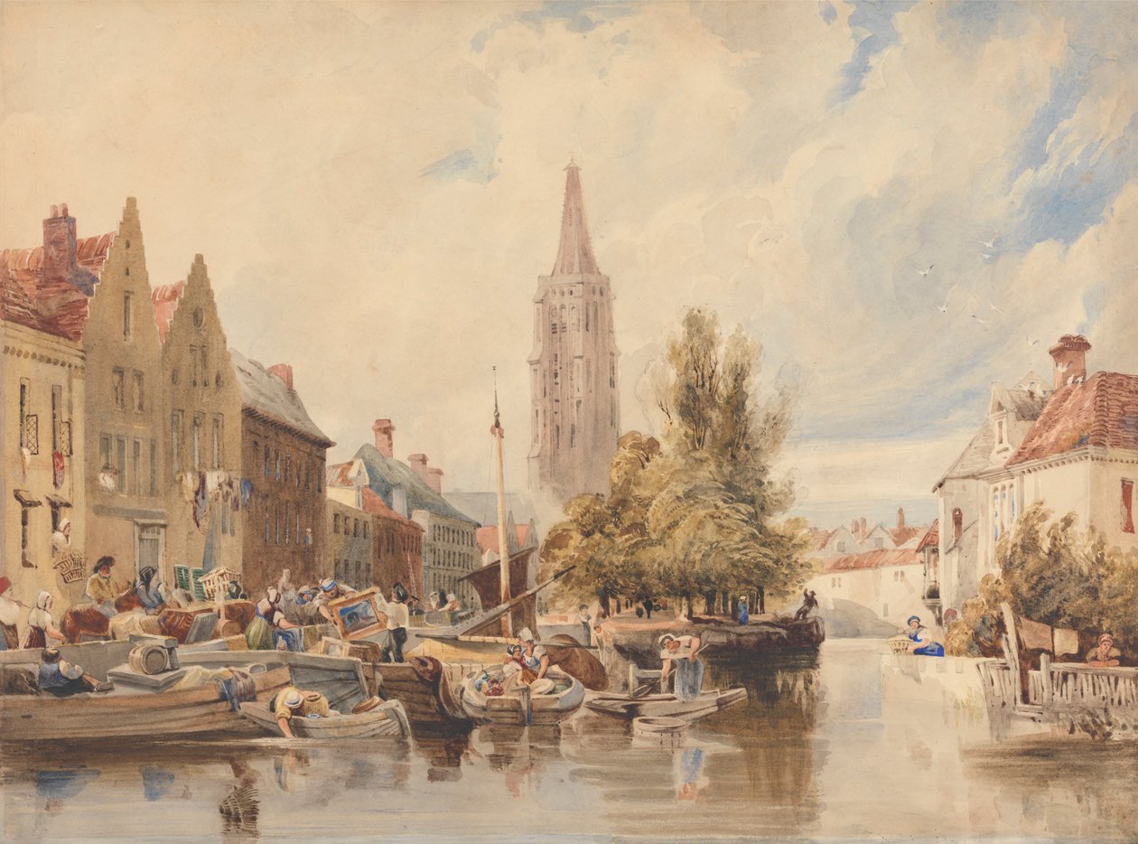 Kerk van Notre Dame, Brugge door Samuel Austin