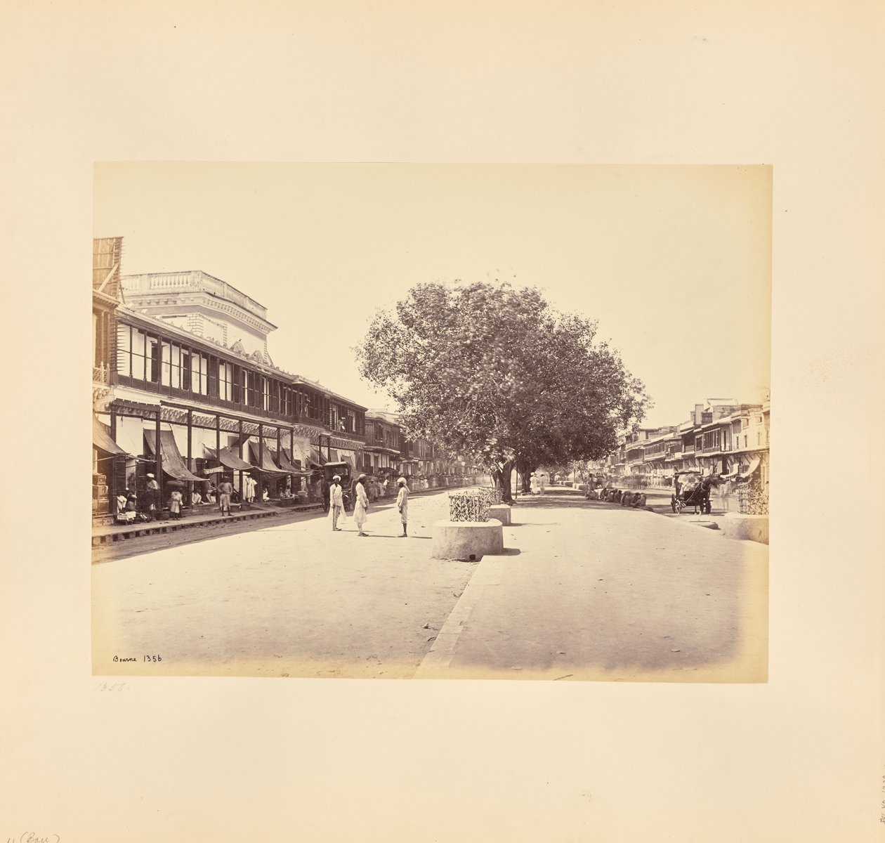 De Chandni-Chouk, hoofdstraat in Delhi door Samuel Bourne