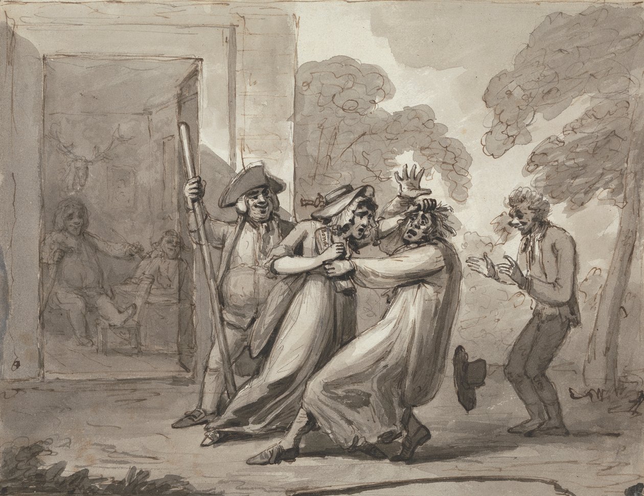 De strijd van de deugd door Samuel Collings