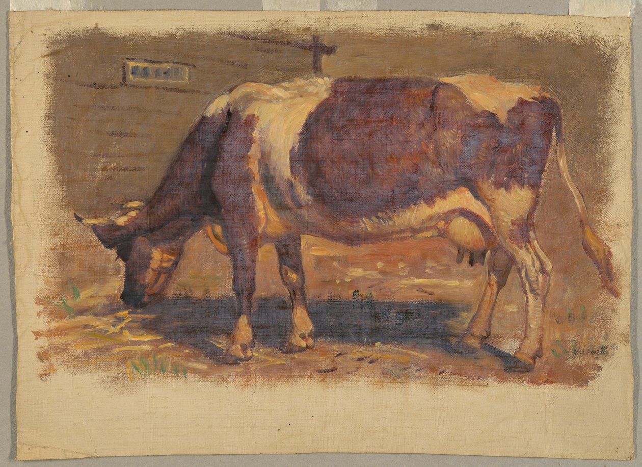 Schilderij, Studies. Koeien, augustus 1876 door Samuel Colman