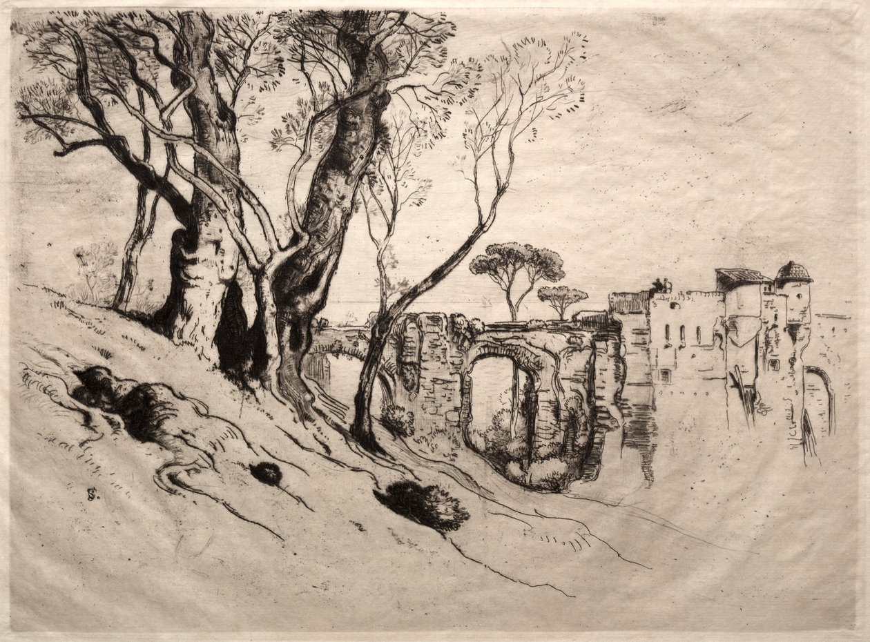 De olijfbomen van de Rivièra door Samuel Colman