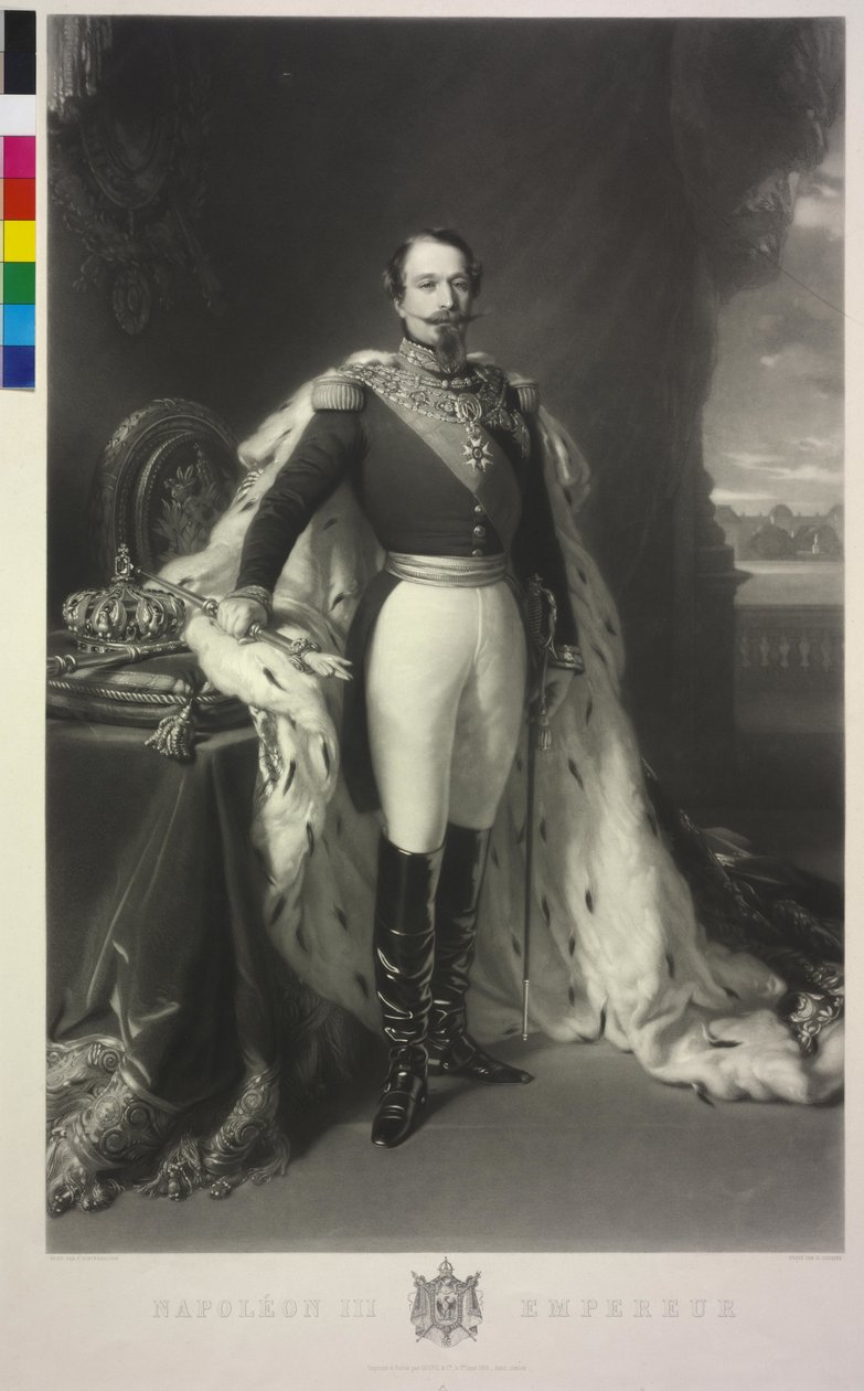 Keizer van de Fransen Napoleon III door Samuel Cousins