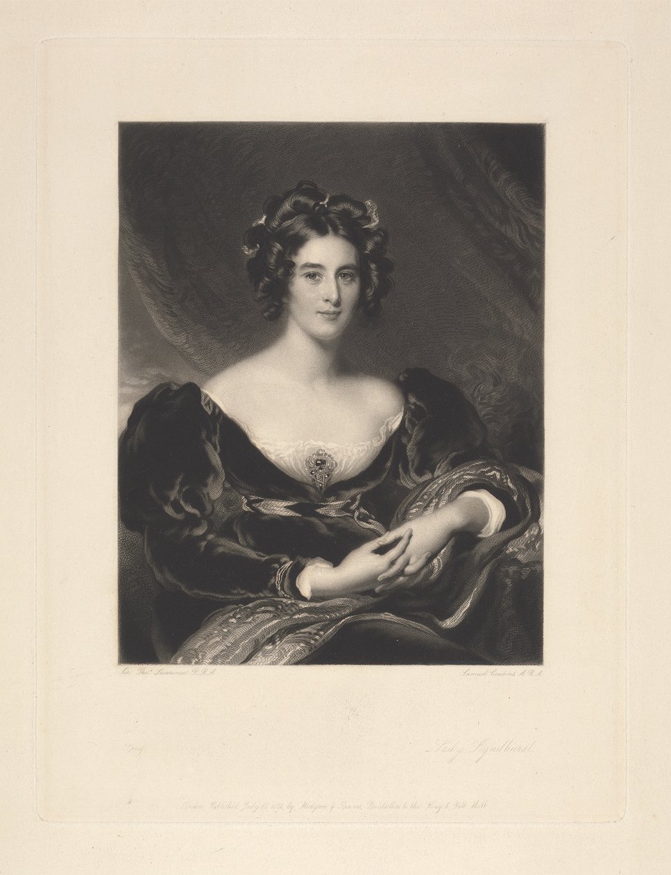 Lady Lyndhurst door Samuel Cousins