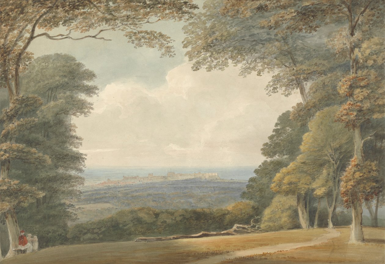 Verre uitzicht op Windsor Castle door Samuel Davis