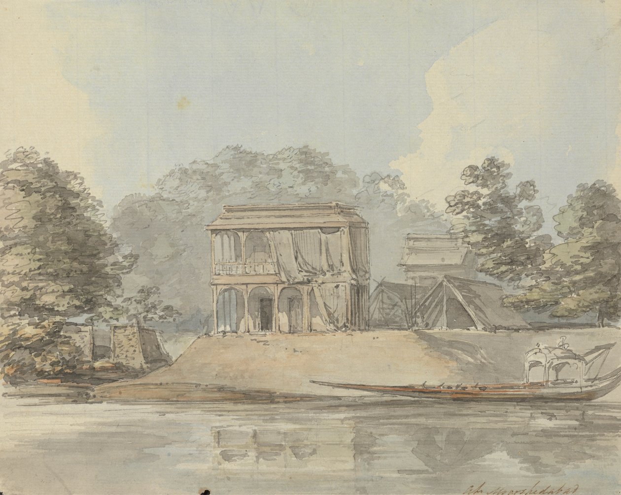 Moorshedabad [Murshidabad] door Samuel Davis