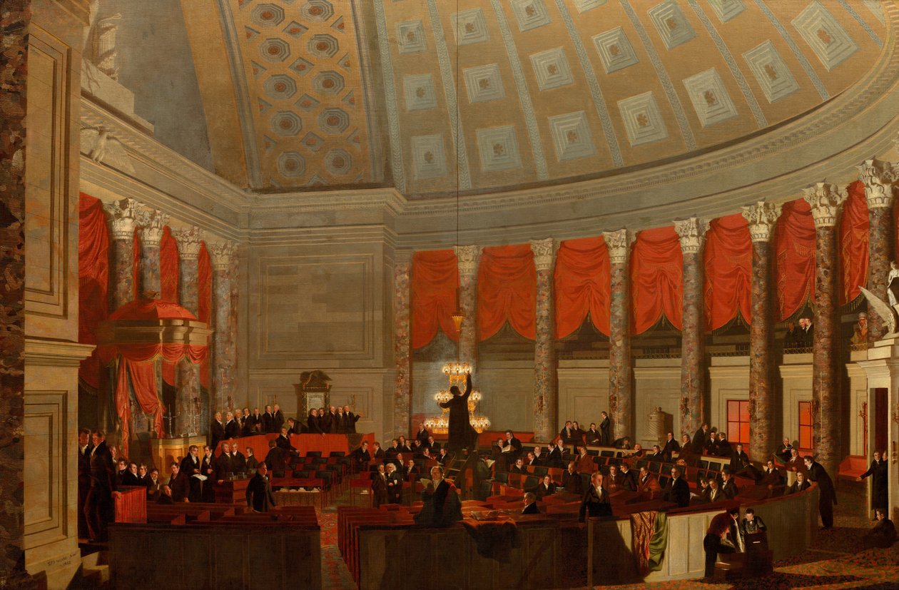 Het Huis van Afgevaardigden door Samuel F. B. Morse