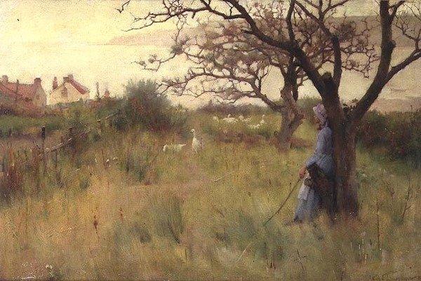 Het Gansje Meisje door Samuel Henry William Llewelyn