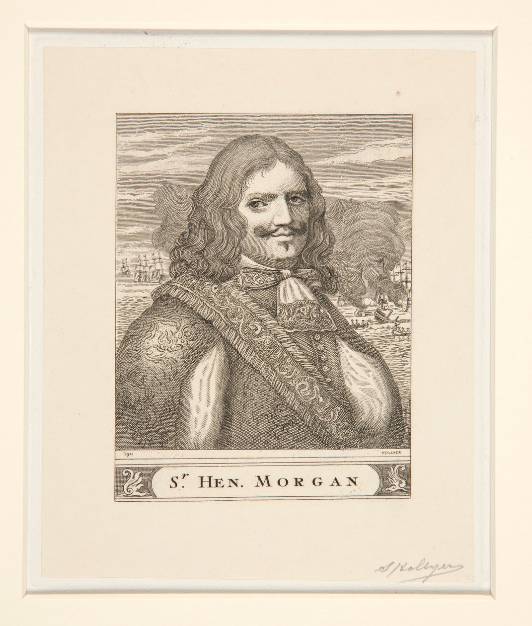 Portret van Sir Henry Morgan door Samuel Hollyer