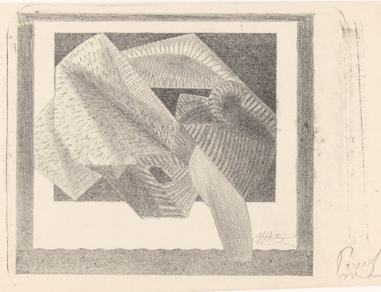 Geabstraheerde vogel door Samuel Jessurun de Mesquita