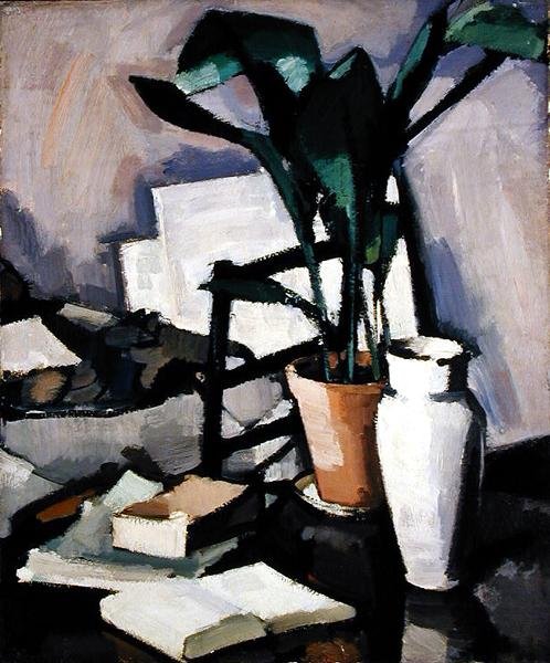 Aspidistra door Samuel John Peploe