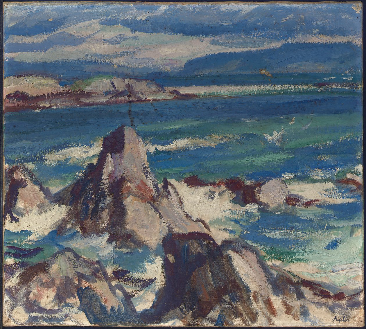 Rotsen en zee, Iona door Samuel John Peploe
