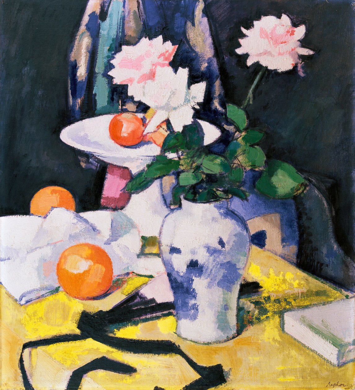 Rozen en Sinaasappels door Samuel John Peploe