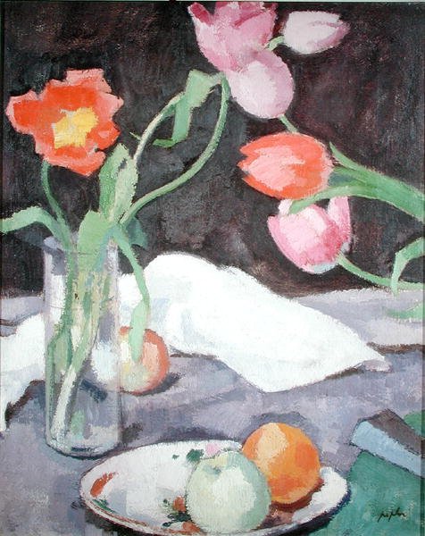 Tulpen door Samuel John Peploe
