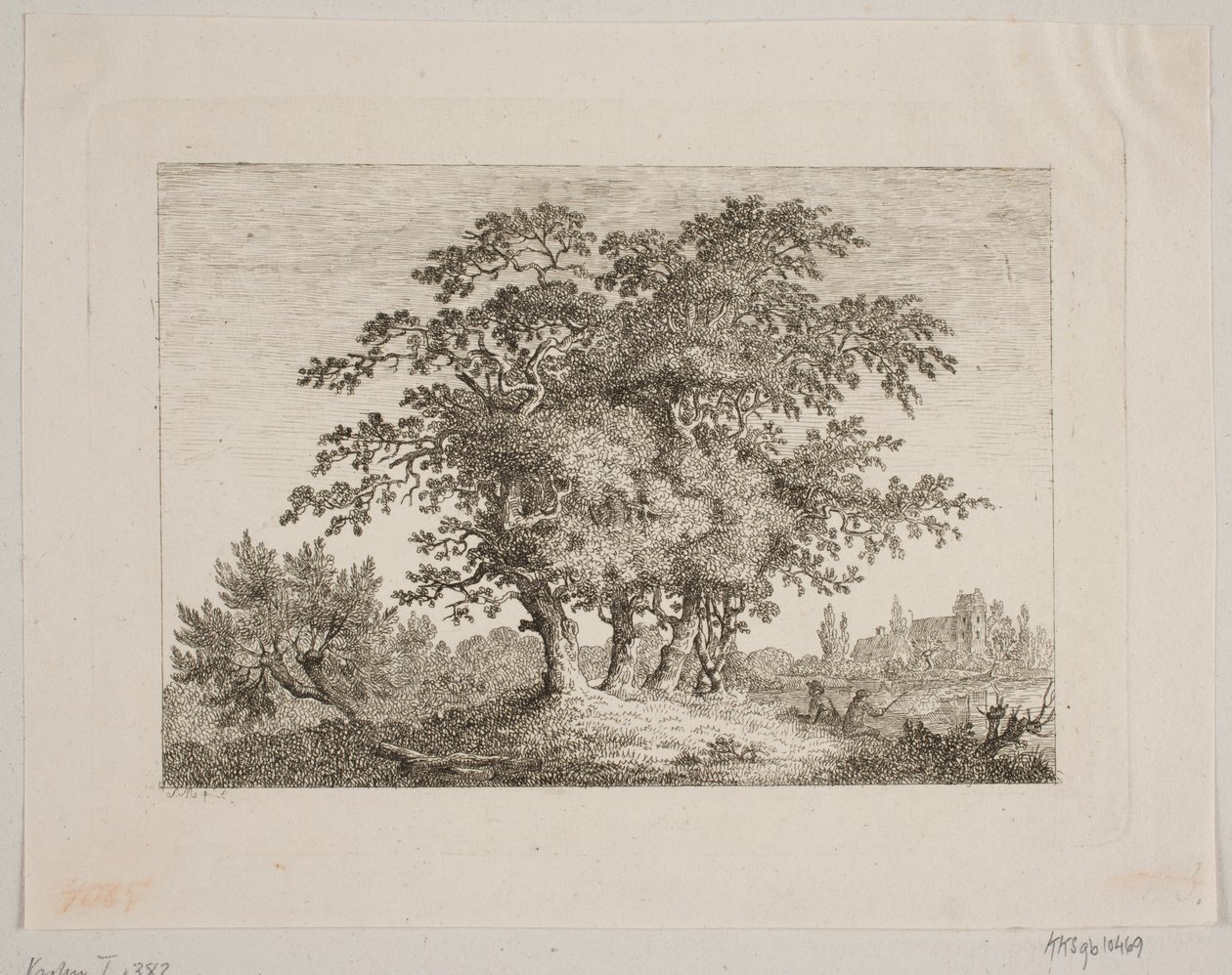 Landschap met Eikenbomen door Samuel Mygind