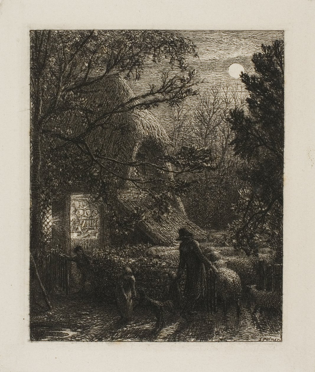 Kerstmis door Samuel Palmer