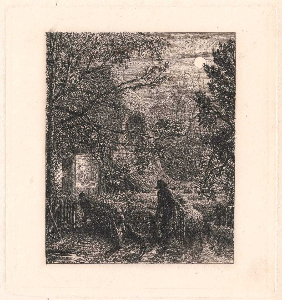 Kerstmis door Samuel Palmer