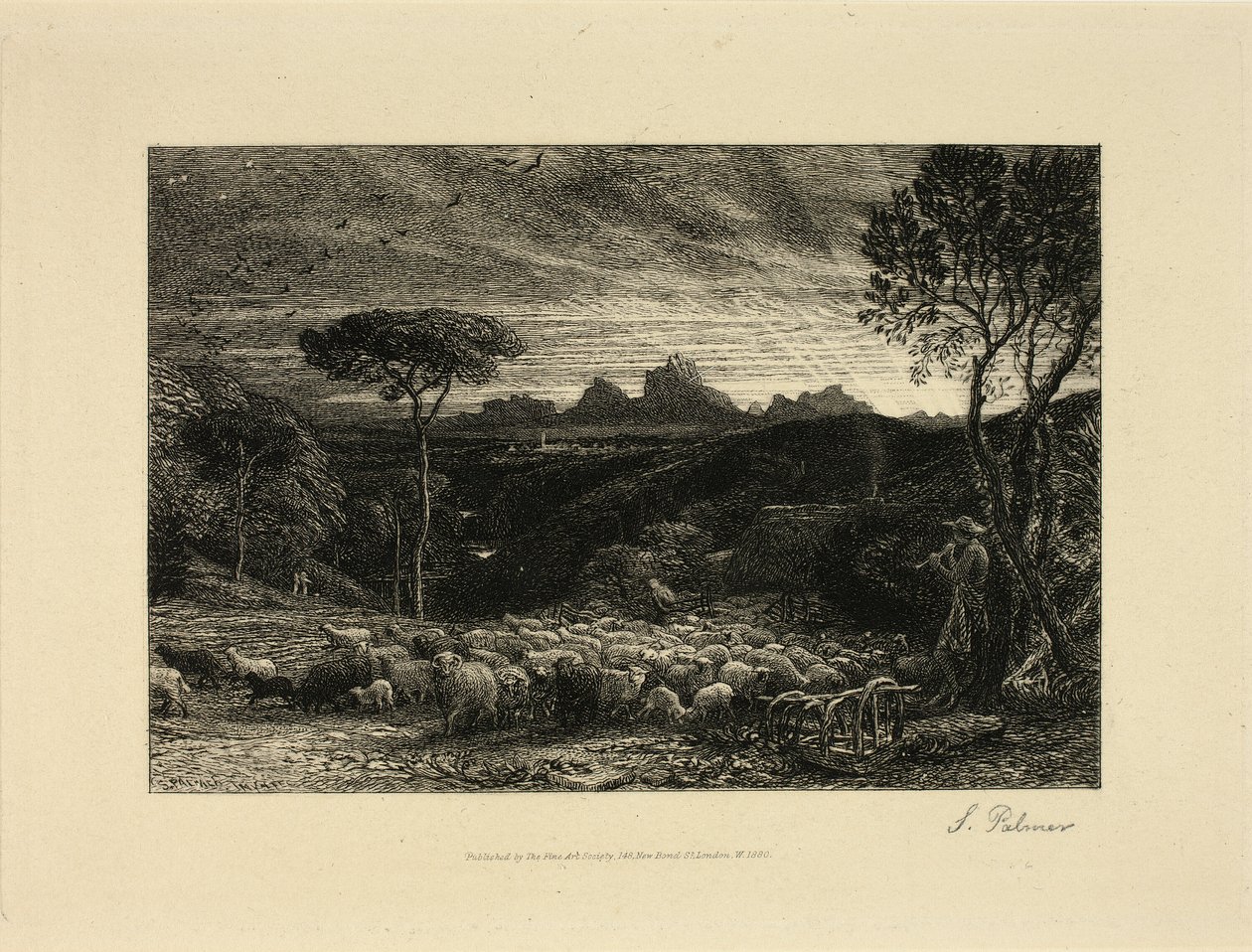 Vroege ochtend door Samuel Palmer