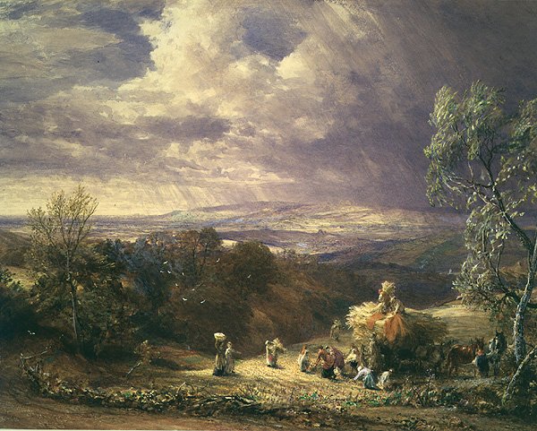 Oogsten door Samuel Palmer