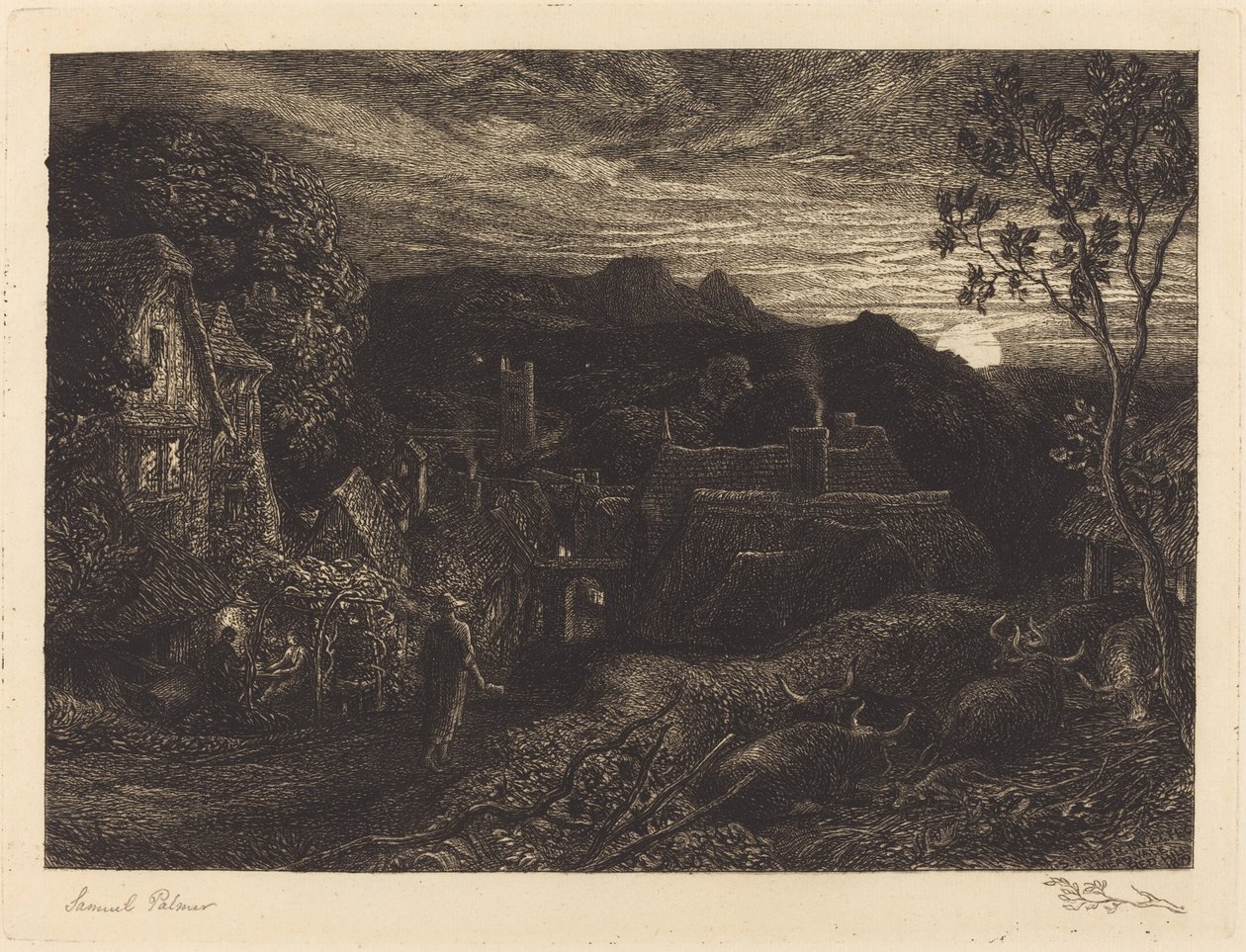 De Klokkenluider door Samuel Palmer