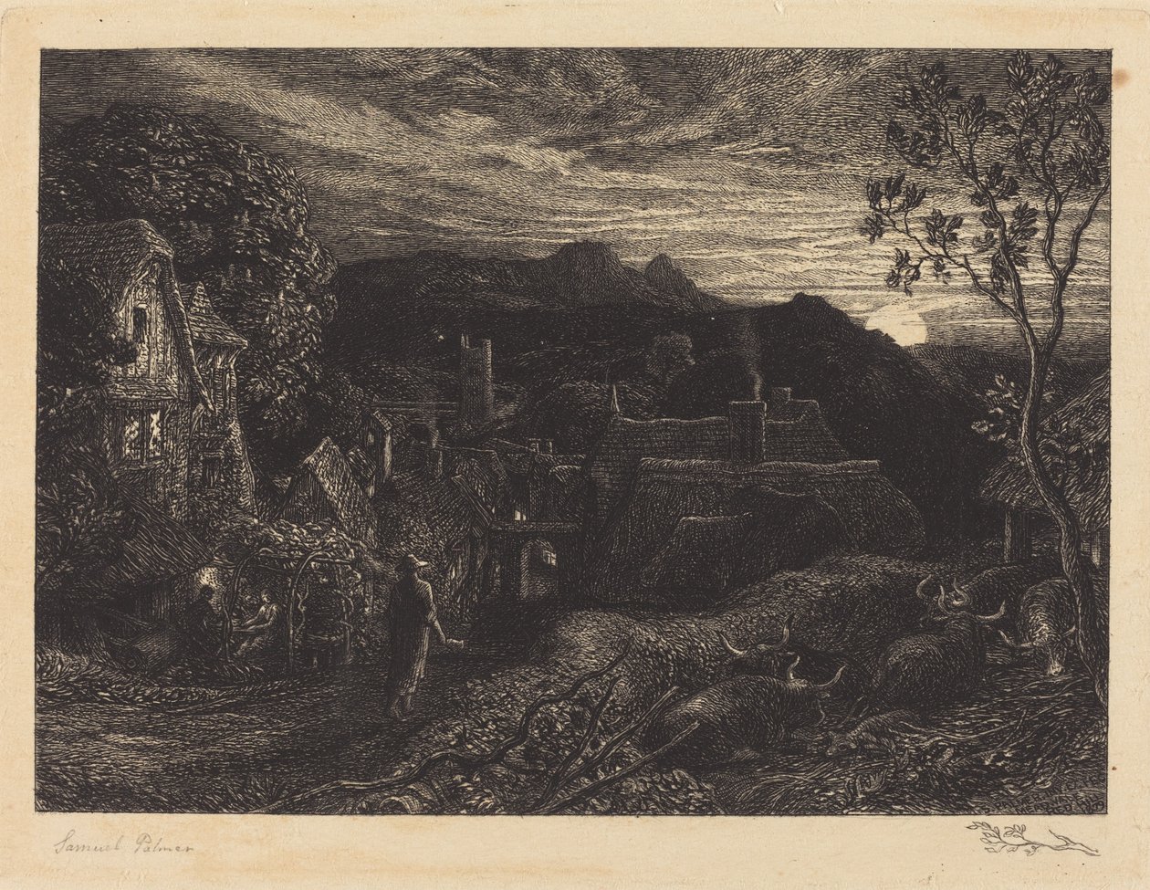 De Klokkenluider door Samuel Palmer