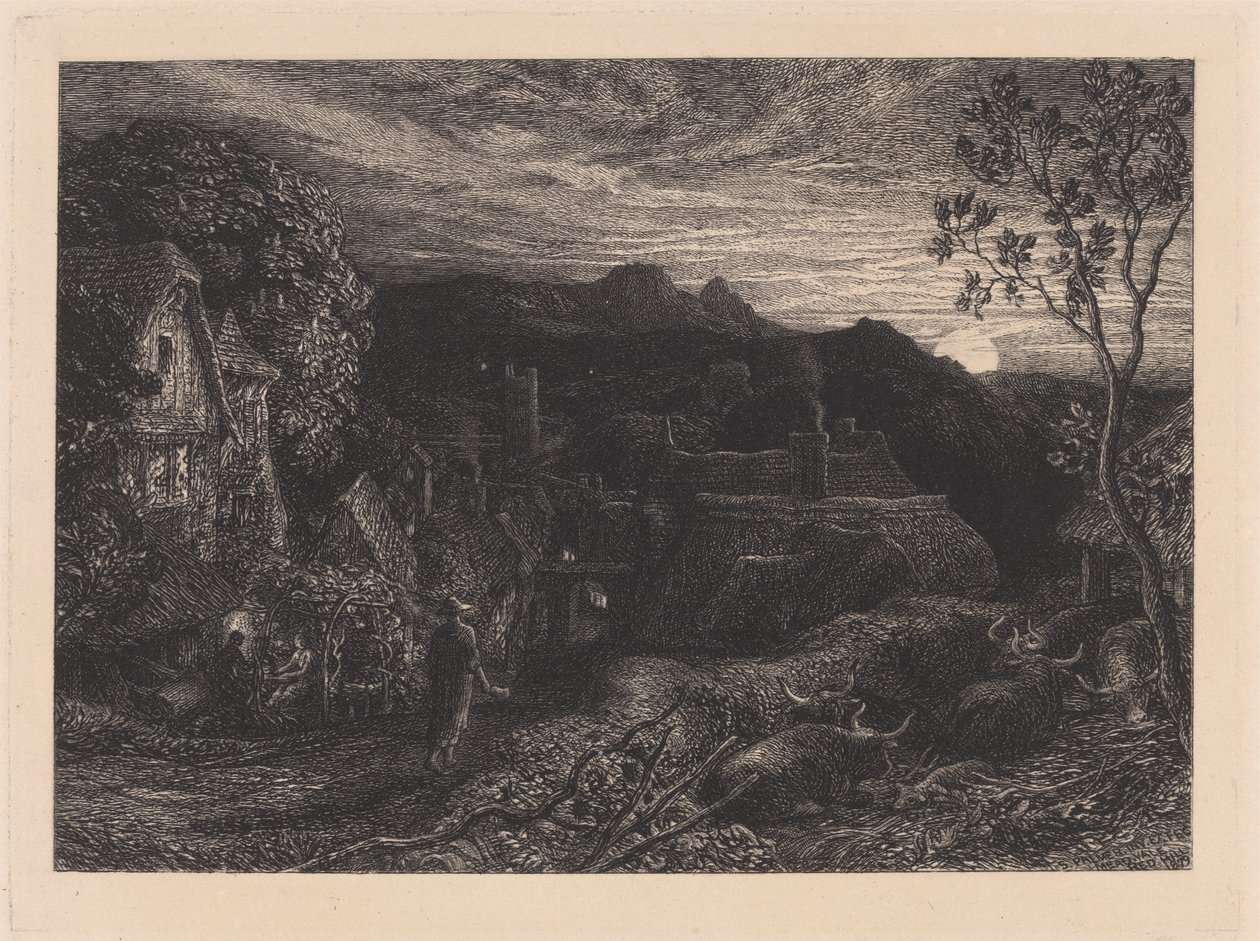 De Klokkenluider door Samuel Palmer