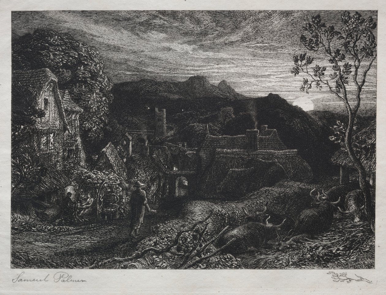 De belman, 1879 door Samuel Palmer