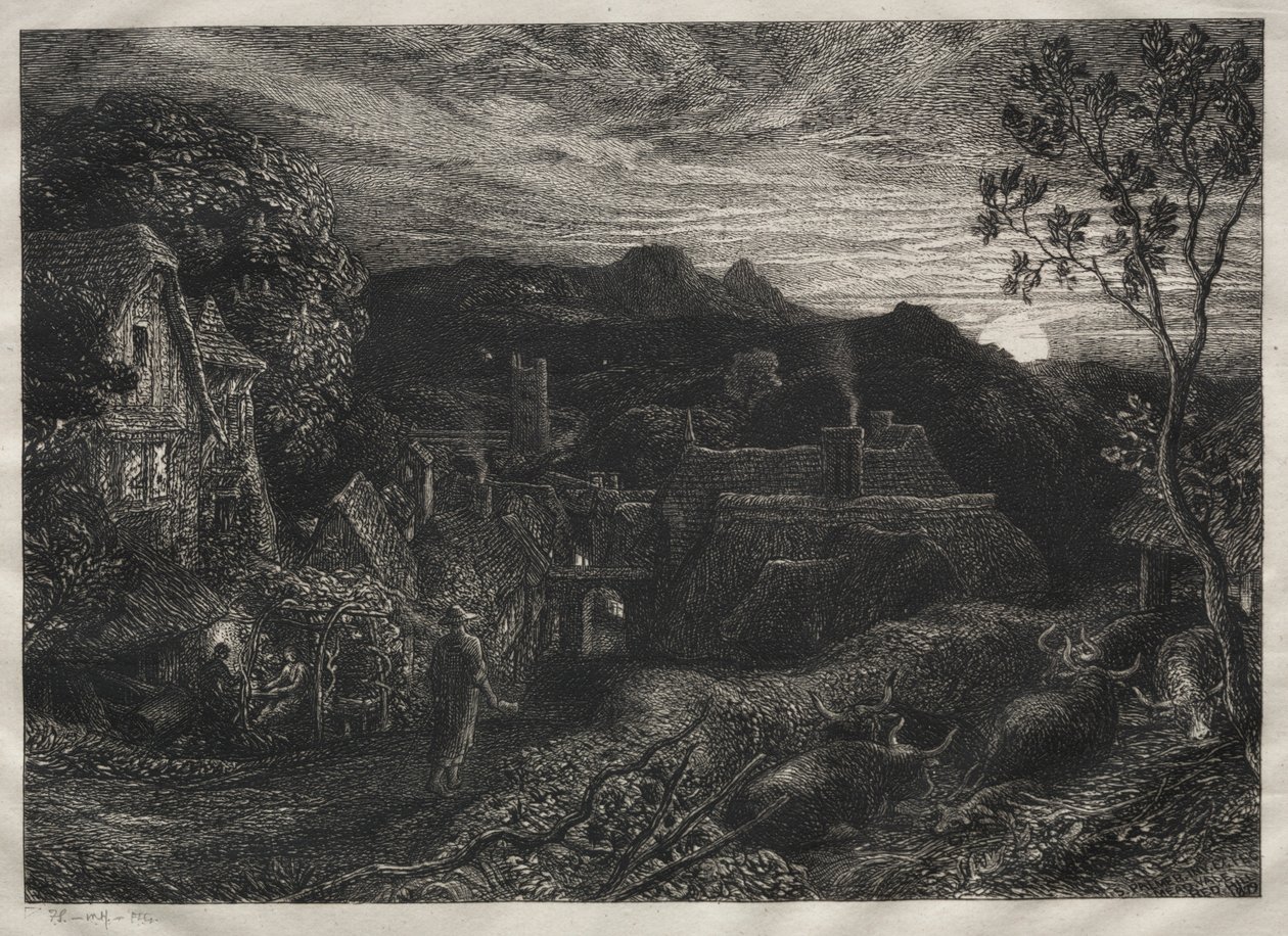 De belman, 1879 door Samuel Palmer