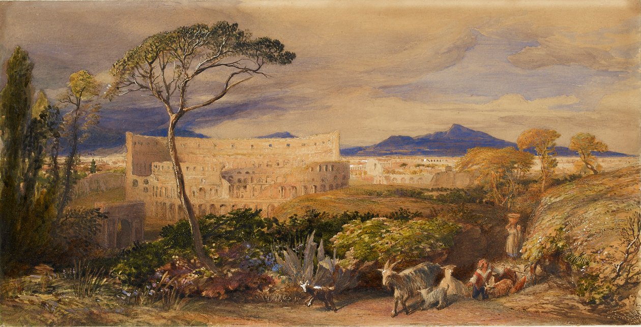 Het Colosseum en de Alban Berg door Samuel Palmer