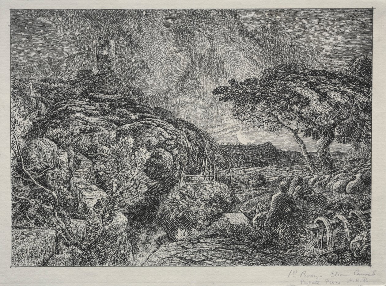 De Eenzame Toren, 1879 door Samuel Palmer