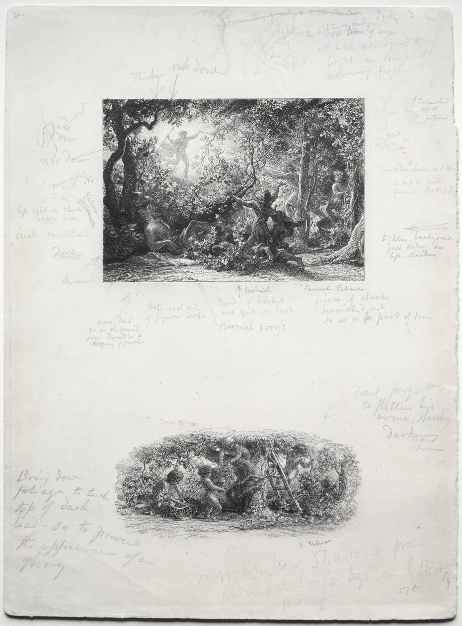 De wijnstok door Samuel Palmer
