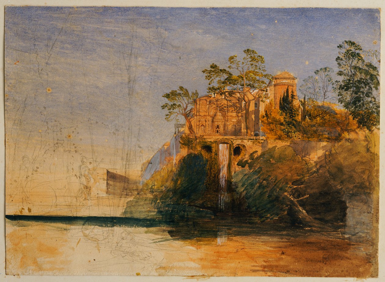 Het Waterorgel, Tivoli door Samuel Palmer