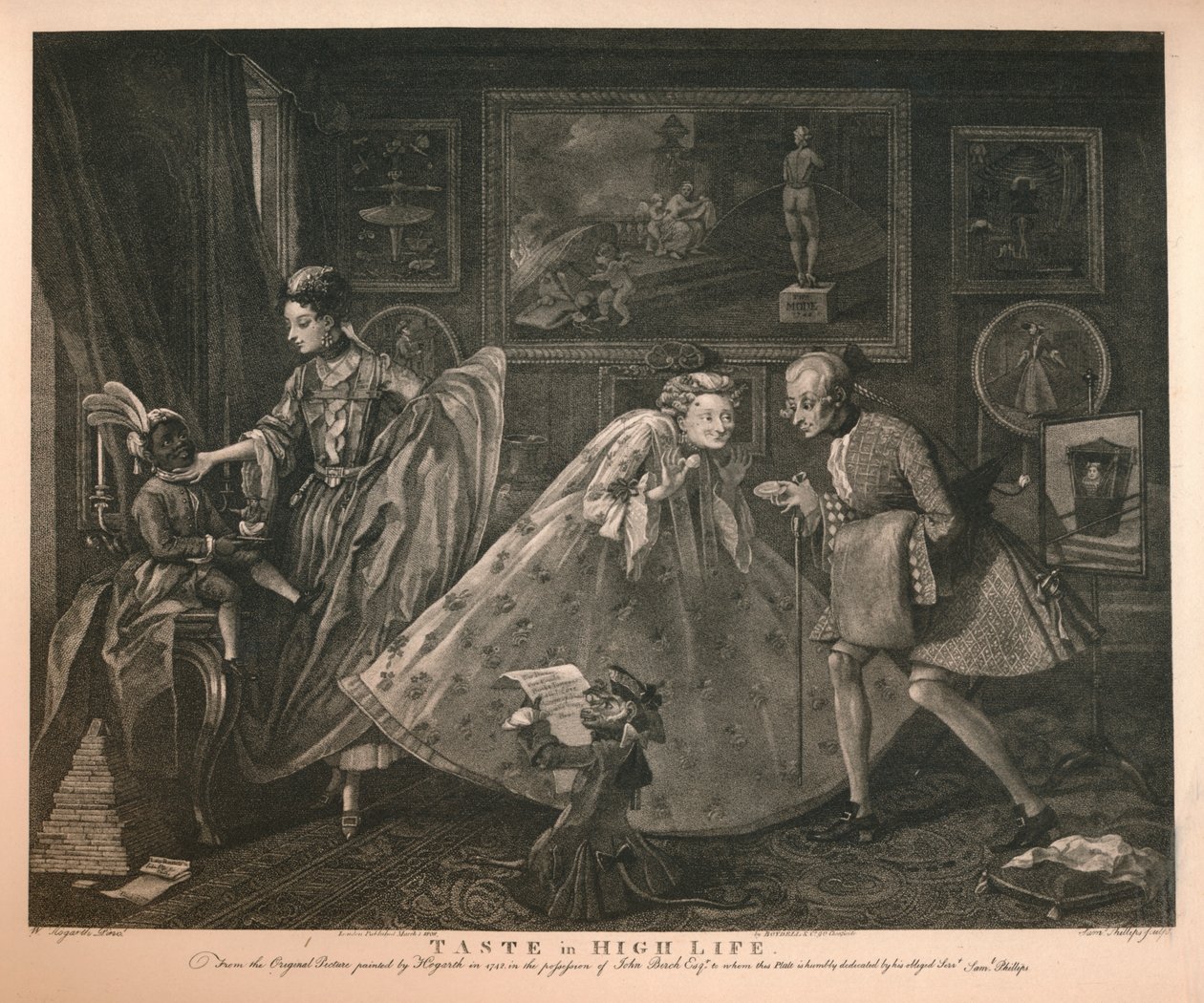 Smaak in het hoge leven, 1798 door Samuel Phillips