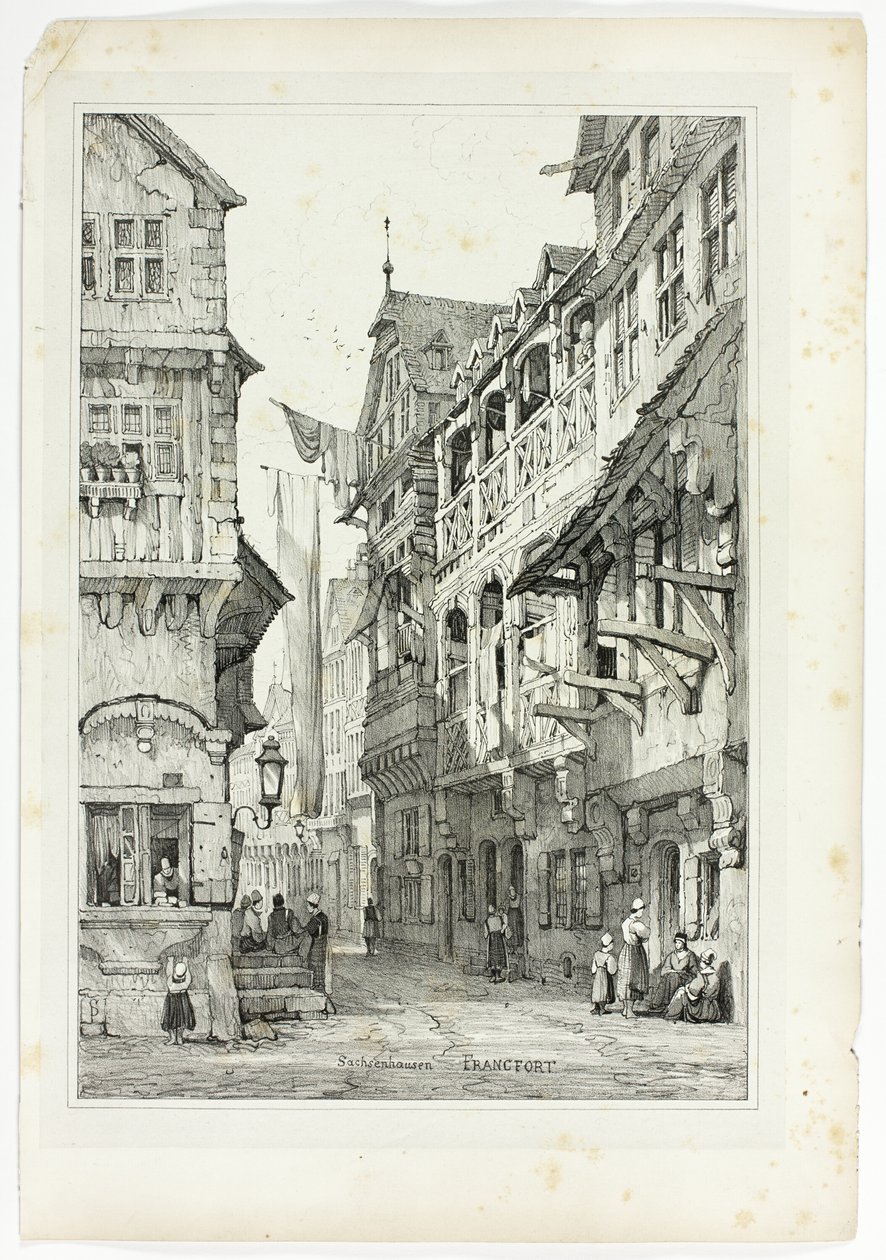 Sachsenhausen Frankfurt door Samuel Prout