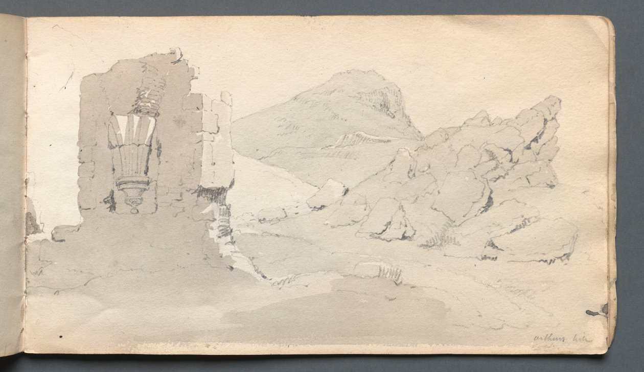 Schetsboek: "Ruïne" door Samuel Prout