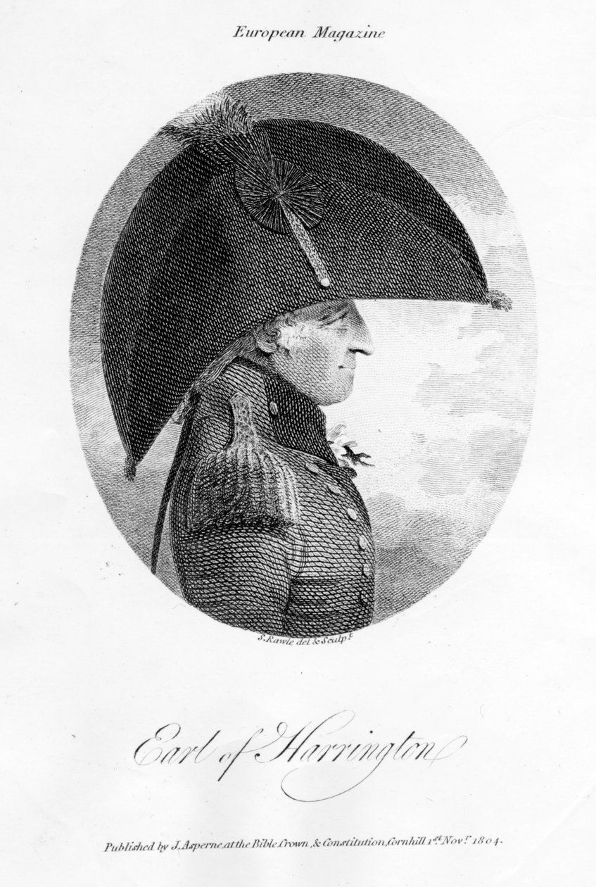 Charles Stanhope, 3e graaf van Harrington, 1804 door Samuel Rawle
