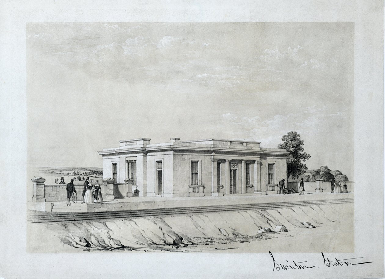 Swinton Station, c.1840 door Samuel Russell