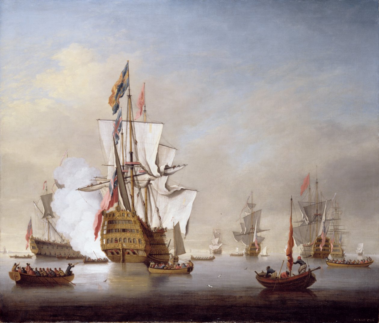 Een Eerste Rang door Samuel Scott