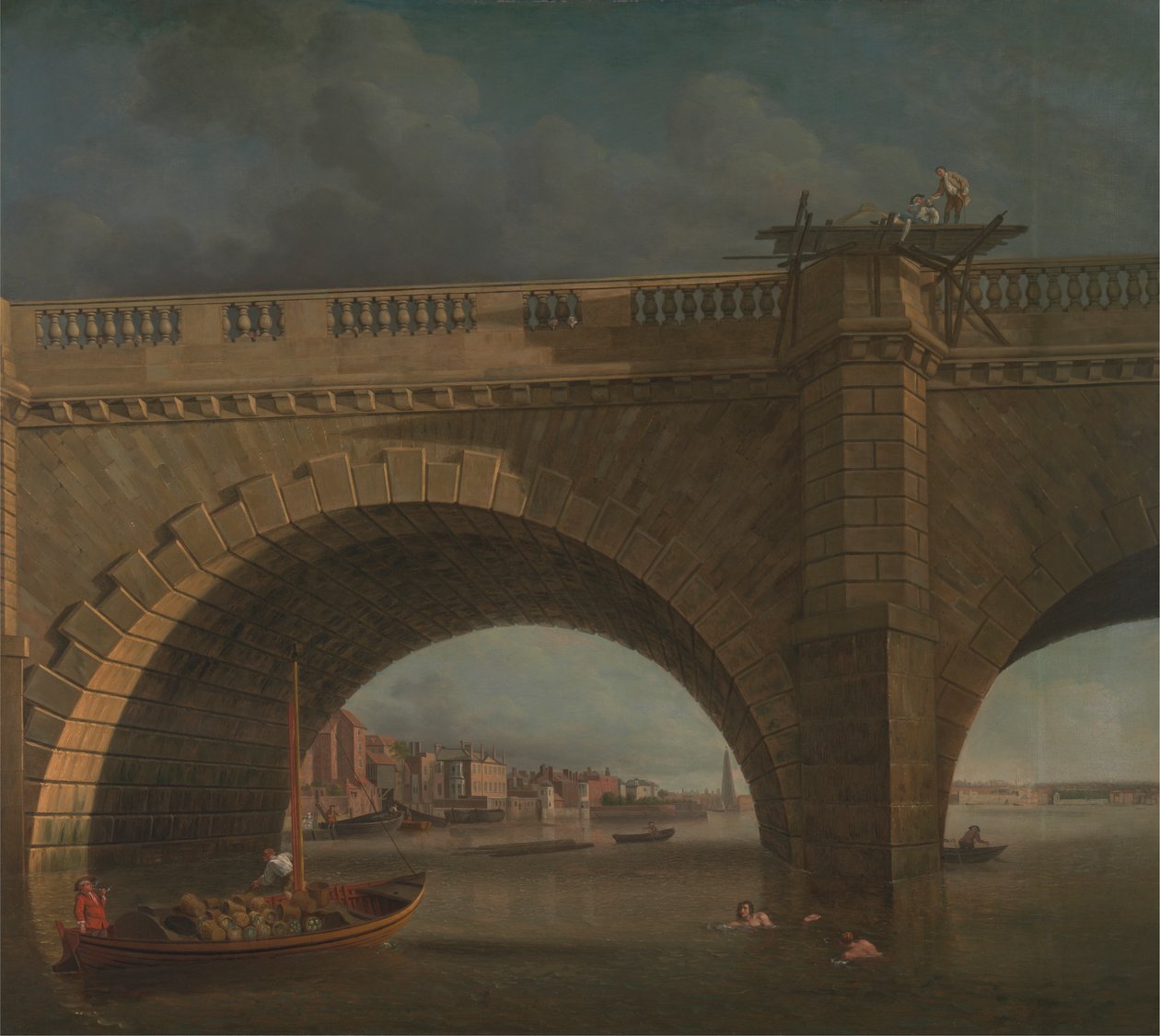 Bogen van de Westminster Brug door Samuel Scott