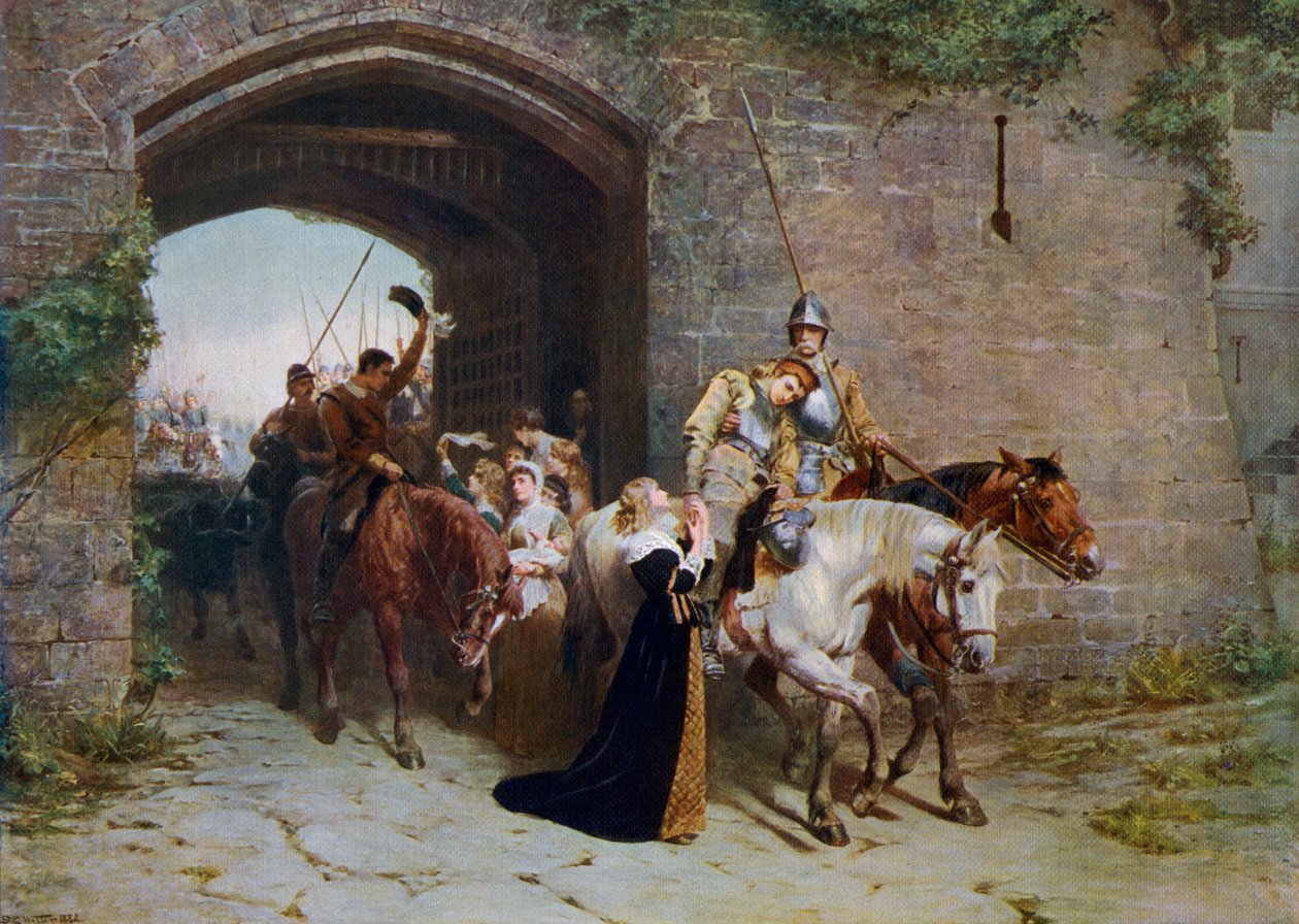 Liefjes en echtgenotes, 1882, 1912 door Samuel Waller