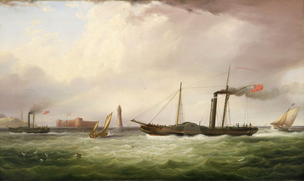 De raderstoomboot 