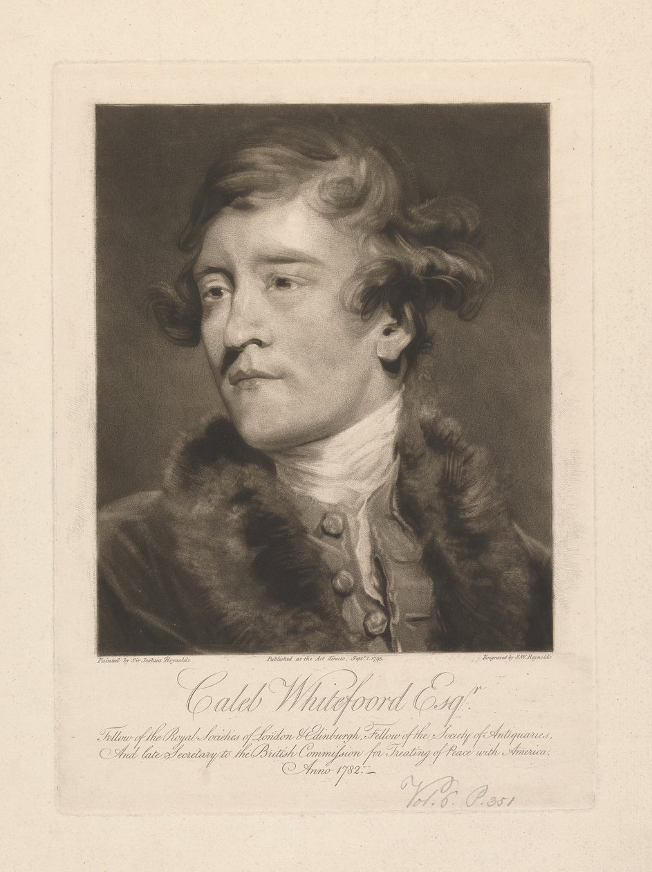 Caleb Whitefoord Esq. door Samuel William Reynolds