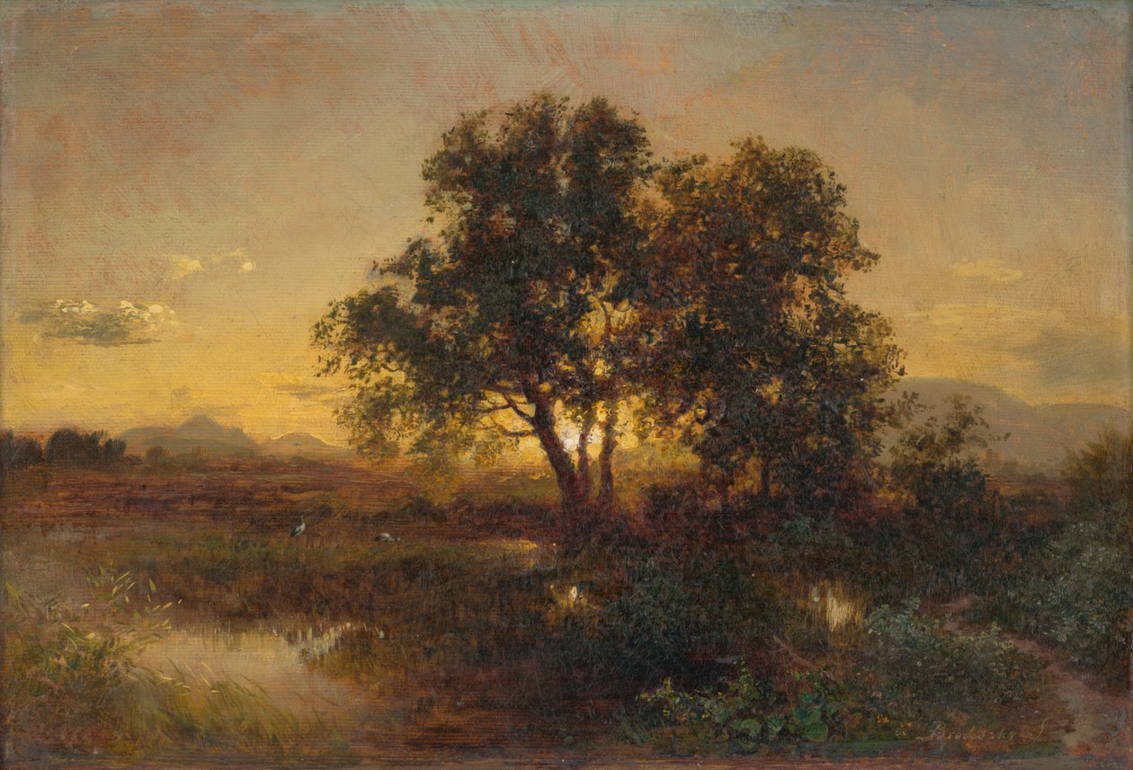 Vroeg Avondlandschap door Sandor Brodszky