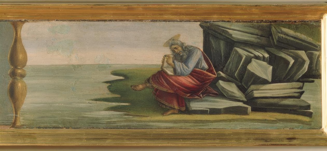 Johannes op Patmos door Sandro Botticelli
