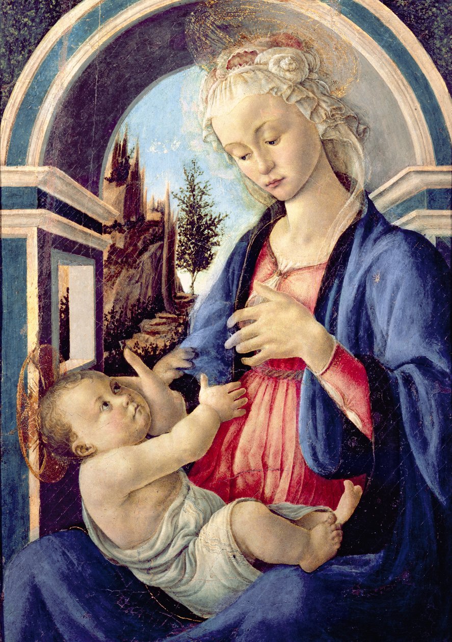 Madonna en Kind door Sandro Botticelli