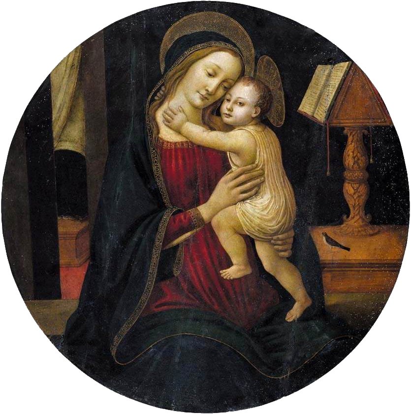 Madonna en Kind door Sandro Botticelli