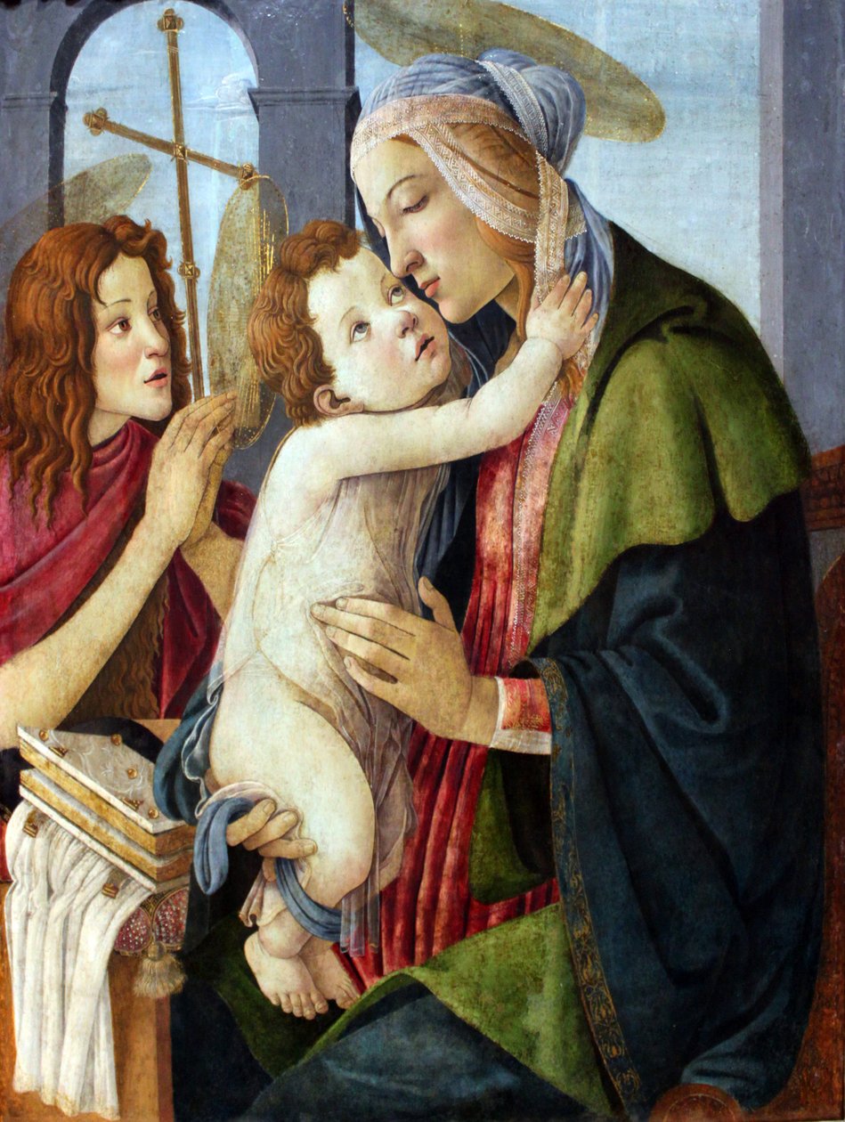 Madonna en Kind met de Jonge Sint Jan door Sandro Botticelli