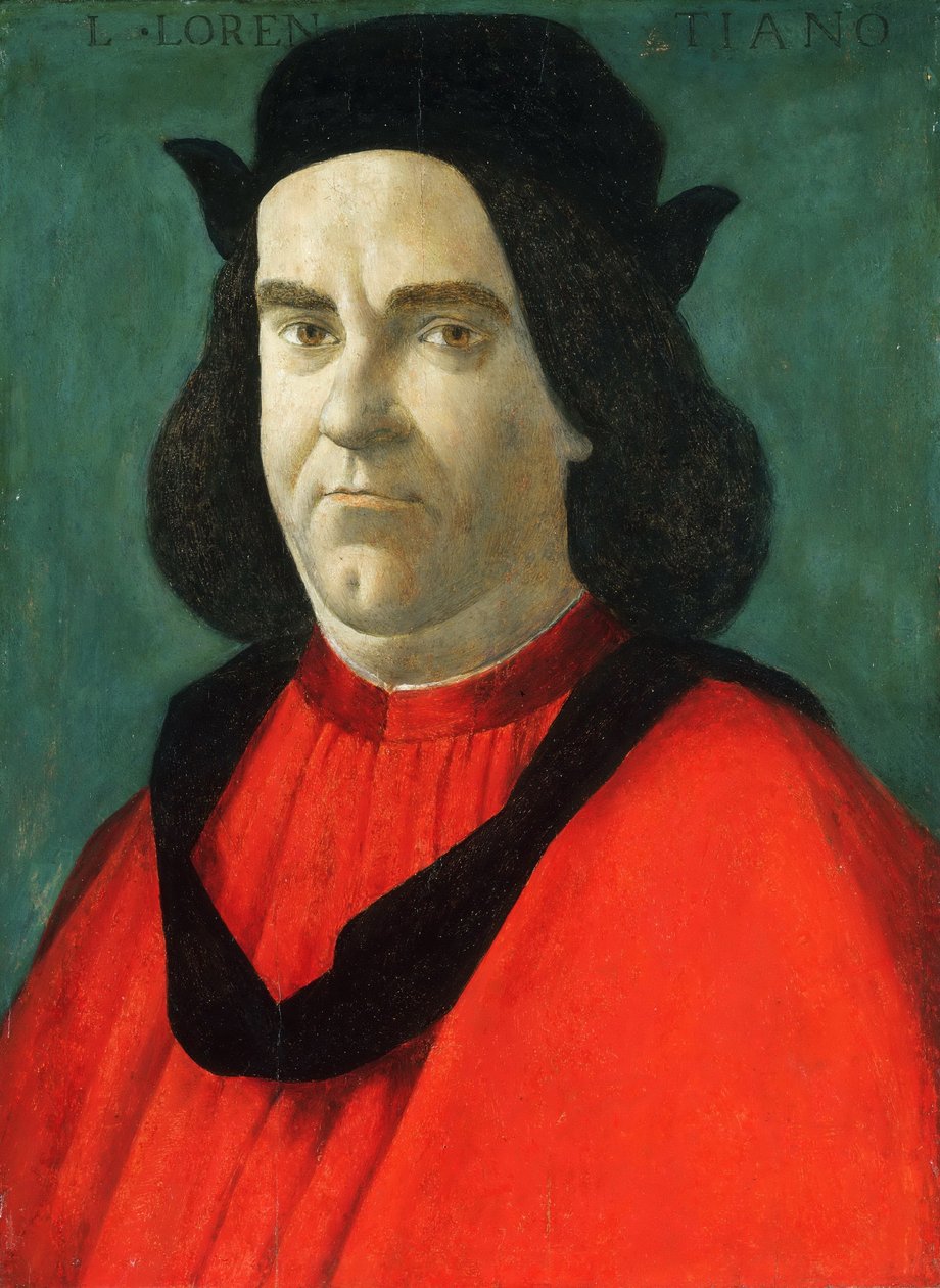 Portret van Lorenzo di Ser Piero Lorenzi door Sandro Botticelli